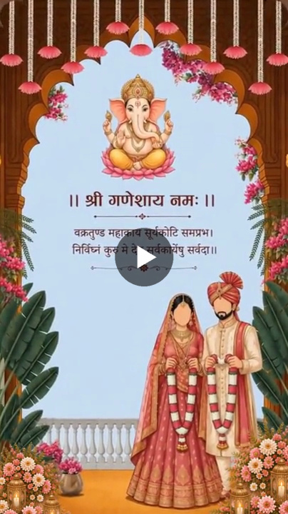 Minimal Elegant Floral – Wedding Video Hindu