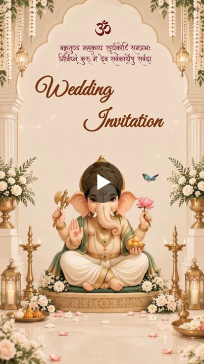 Ganesha Blessings Traditional – Wedding Video