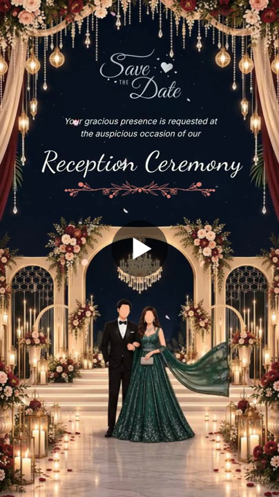 Save The Date Elegant – Reception Video
