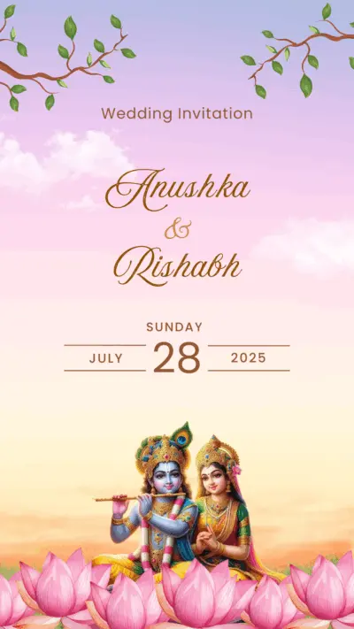 Radha Krishna Sacred Bloom